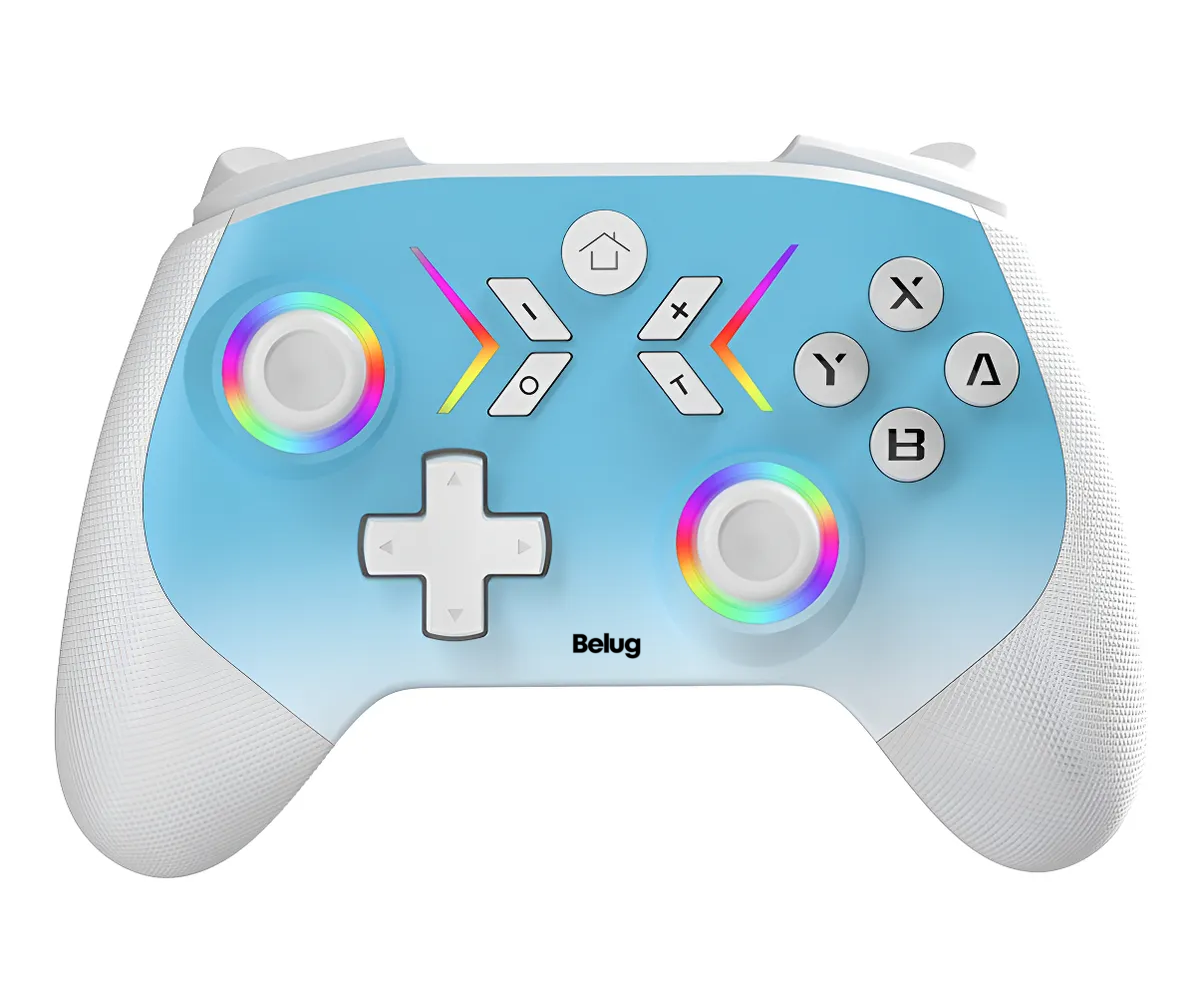 Foto 2 pulgar | Control Inalámbrico Gamepad para Nintendo Switch Joystick Celeste Blanco