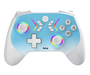 Foto 1 | Control Inalámbrico Gamepad para Nintendo Switch Joystick Celeste Blanco