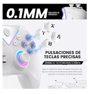 Foto 3 | Control Joystick Inalámbrico Para Nintendo Switch, Blanco