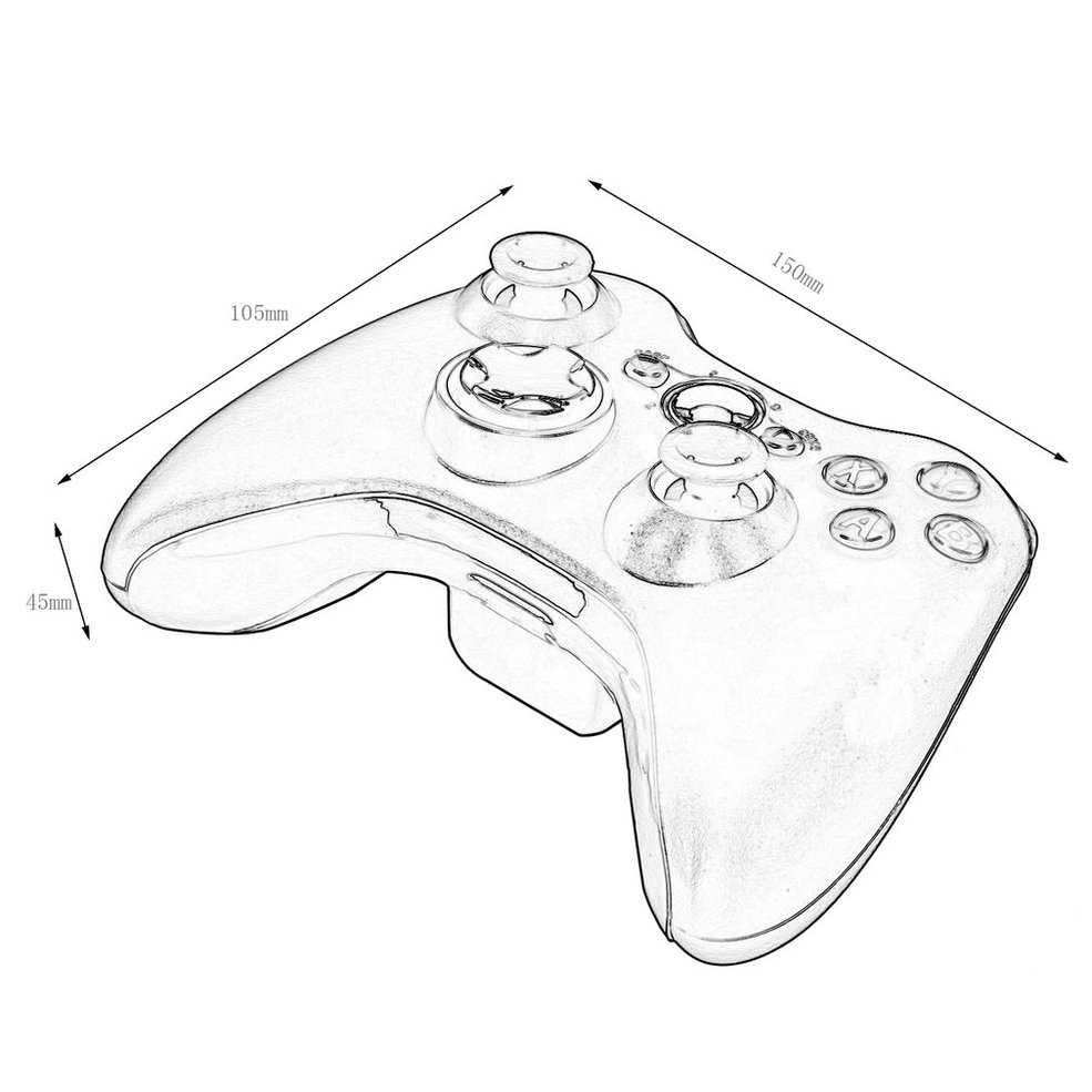Foto 3 | Gamepad Joystick N-3 Para Mando Inalámbrico Xbox 360 Game C - Venta Internacional.