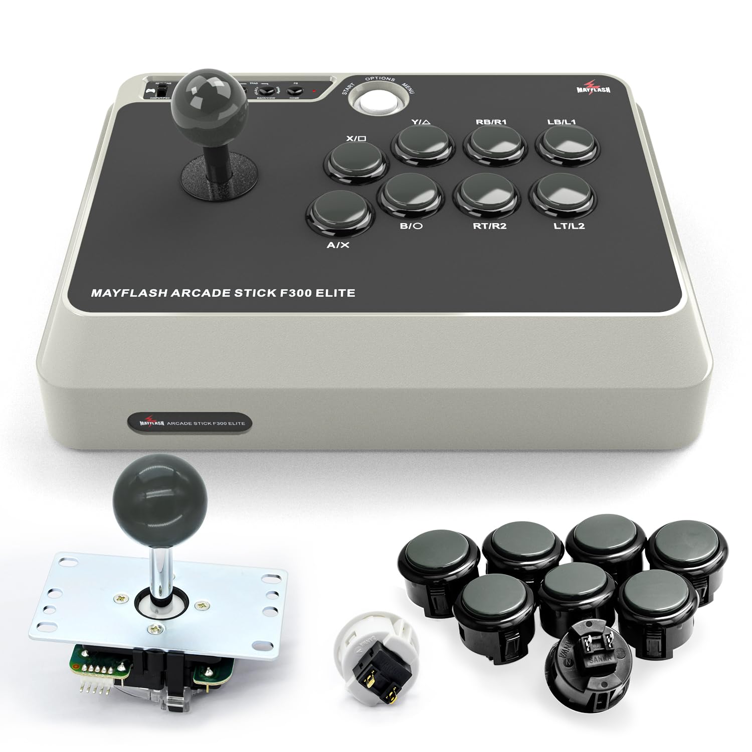 Foto 3 | Arcade Stick Mayflash F300 Elite Sanwa Buttons/joy Para Switch - Venta Internacional.