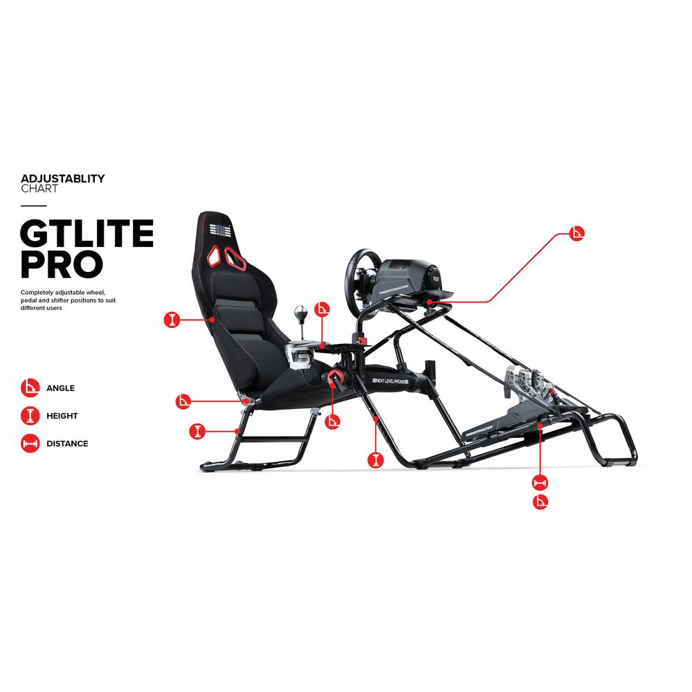 Foto 9 pulgar | Asiento de Carreras Gt Lite Pro Plegable