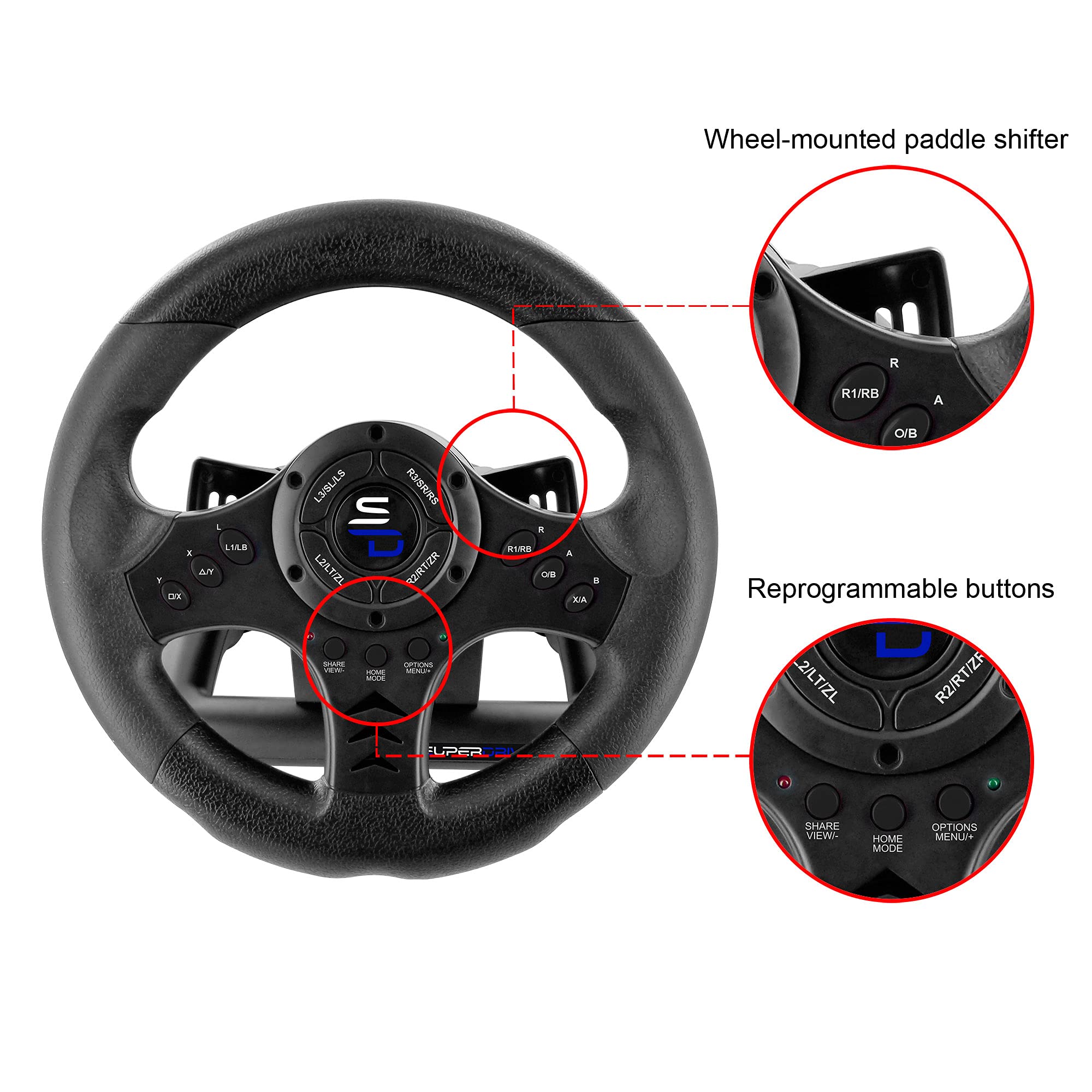 Foto 4 pulgar | Volante de Carreras Subsonic Superdrive Sv450 Xbox/ps/pc - Venta Internacional