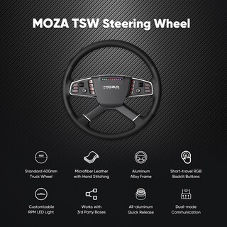 Foto 2 | Volante Truck Wheel Moza Tsw De 400 Mm, Redondo, Sim Racing - Venta Internacional.