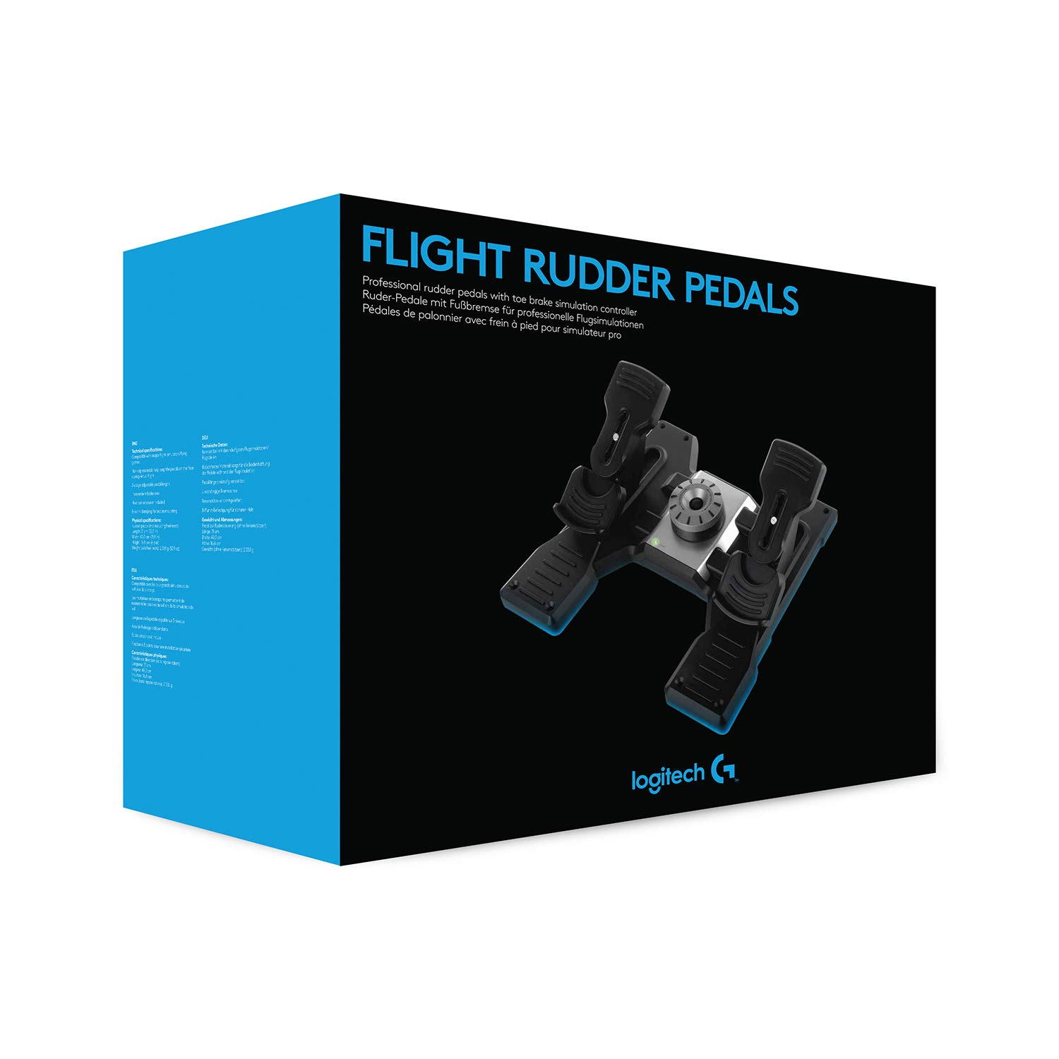 Foto 6 pulgar | Pedales De Timón Logitech G Pro Flight Para Pc Y Windows - Venta Internacional.