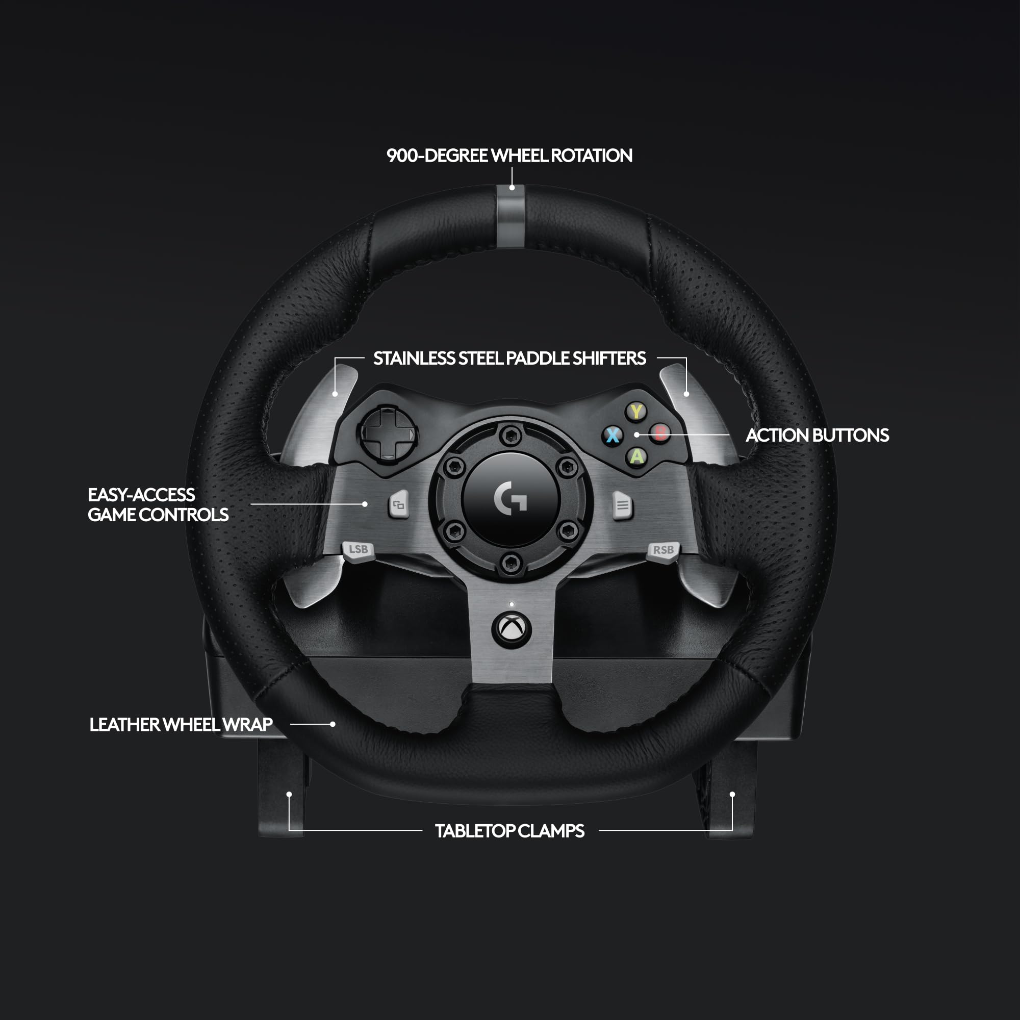 Foto 7 pulgar | Volante De Carreras Logitech G920 Driving Force Para Xbox/pc, Color Negro - Venta Internacional.
