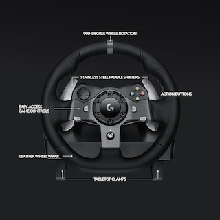 Foto 6 | Volante De Carreras Logitech G920 Driving Force Para Xbox/pc, Color Negro - Venta Internacional.