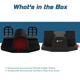 Foto 7 | Pedales De Timón Honeycomb Aeronautical Charlie Con Funda Antipolvo - Venta Internacional.