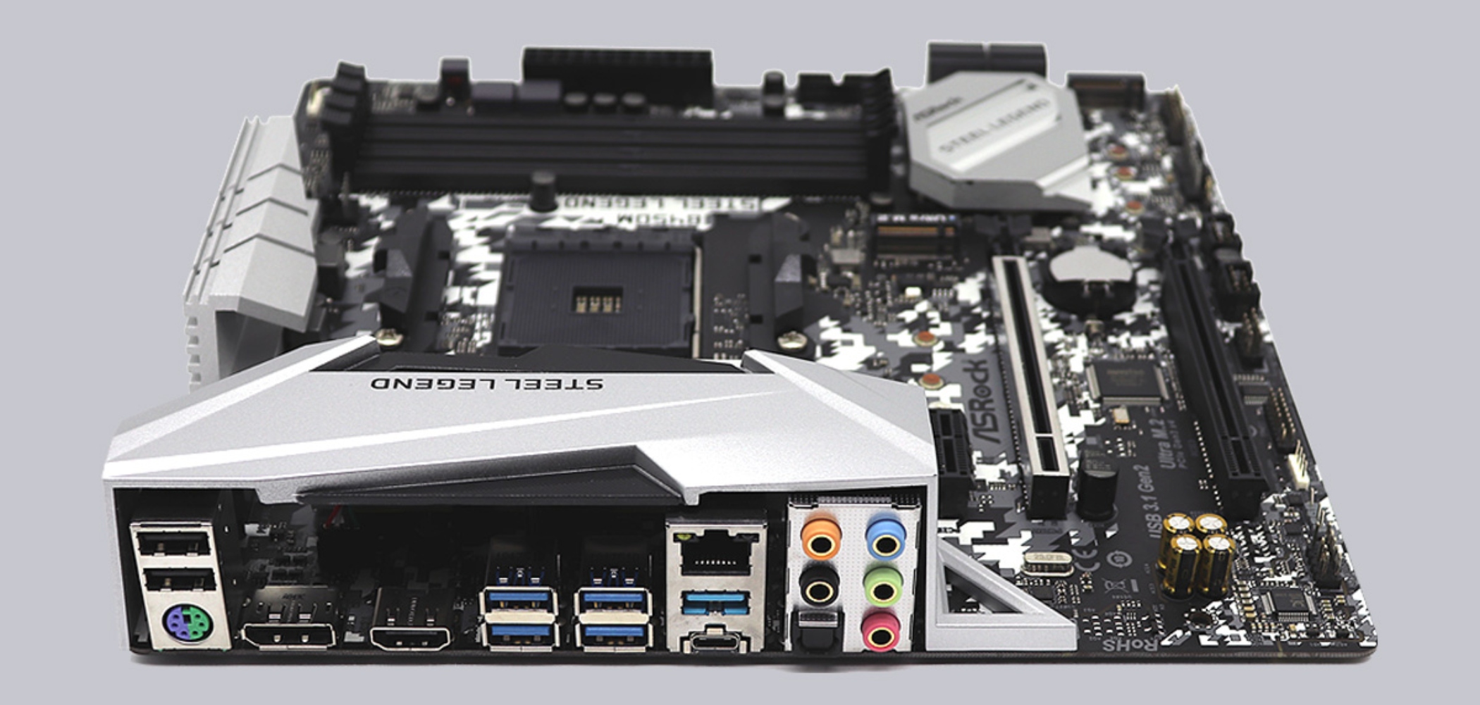 Foto 4 pulgar | Tarjeta Madre Asrock B450m Steel Legend Displayport Hdmi