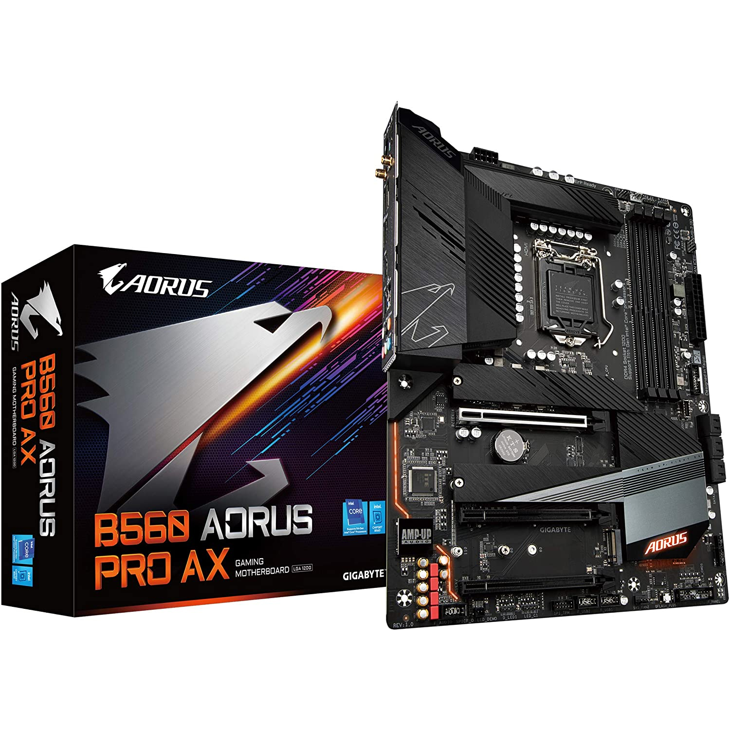 Foto 1 | Tarjeta Madre Aorus B560 Aorus Pro Ax Intel 1200 Ddr4 Atx color Negro