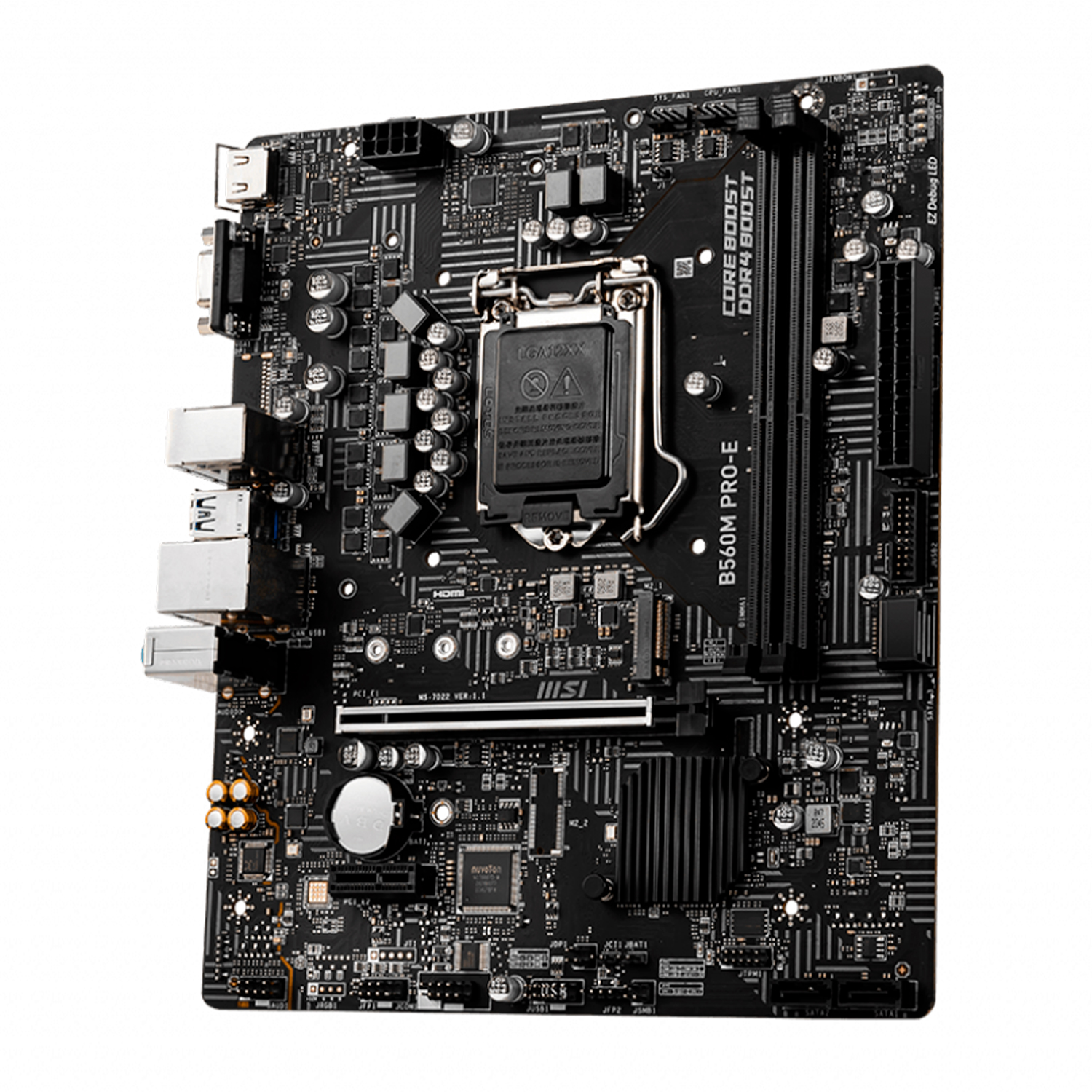 Foto 2 | Tarjeta Madre Msi B560m Pro E Intel 1200 Micro Atx color Negro