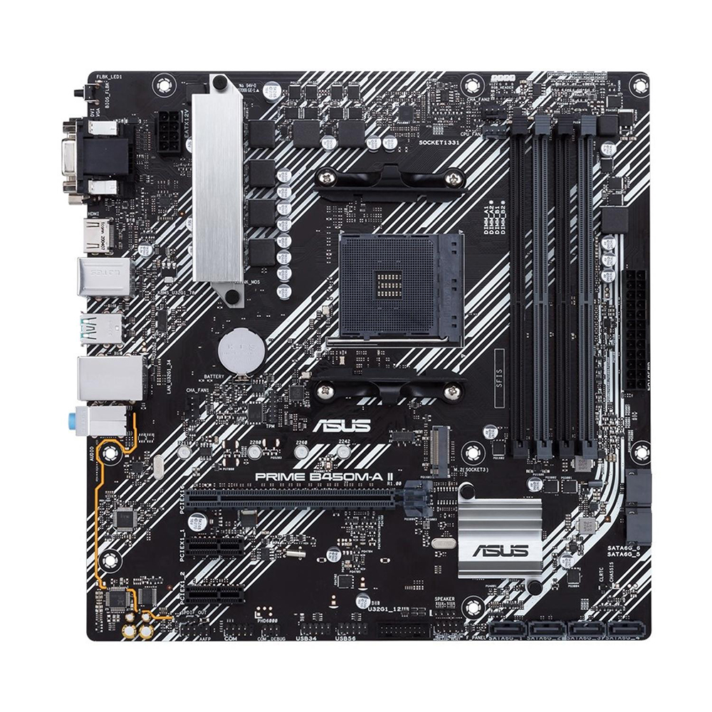 Foto 2 pulgar | Tarjeta Madre Asus Prime B450m-a Ii Am4 Drr4 Micro Atx