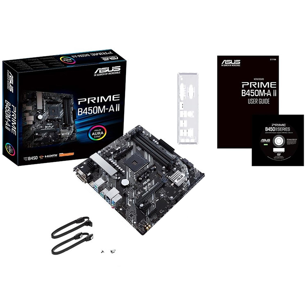 Foto 3 pulgar | Tarjeta Madre Asus Prime B450m-a Ii Am4 Drr4 Micro Atx