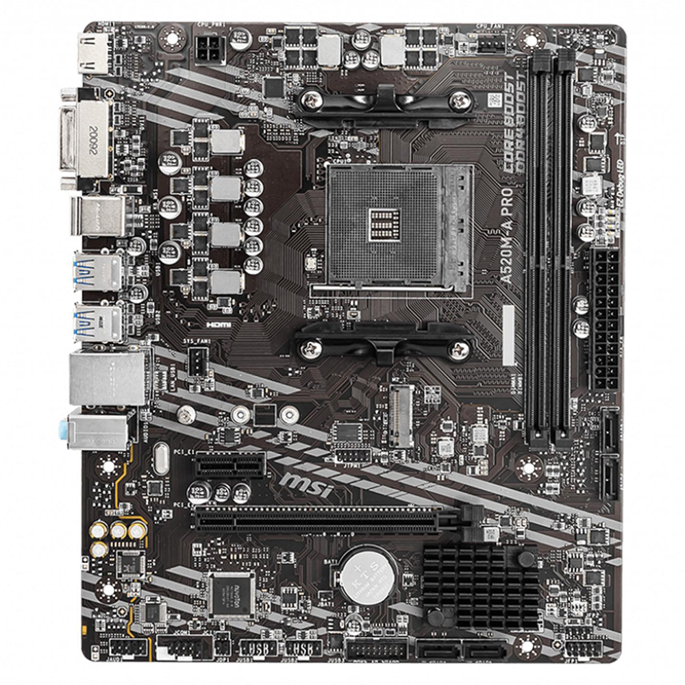 Foto 3 pulgar | Tarjeta Madre Msi A520m-a Pro Amd Am4 Micro Atx