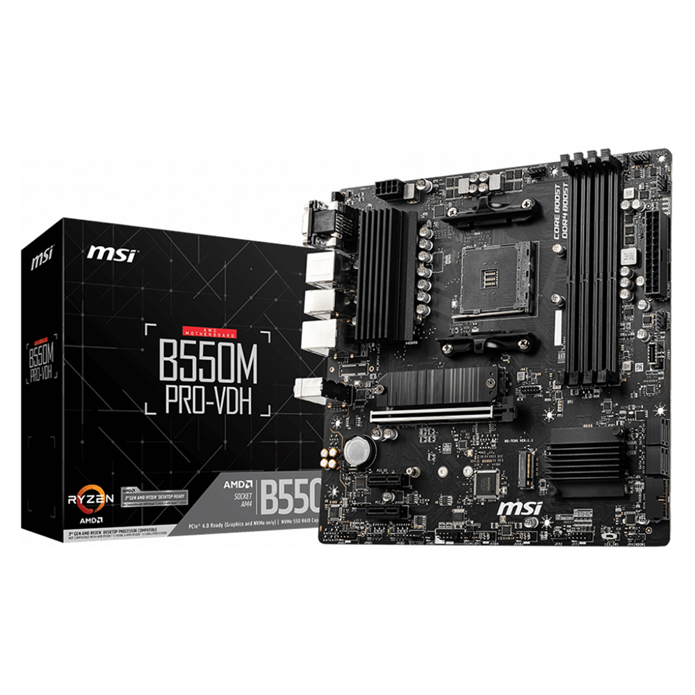 Foto 2 pulgar | Tarjeta Madre Msi B550m Pro-vdh Amd Am4 Ddr4 M-atx Usb Tipo C