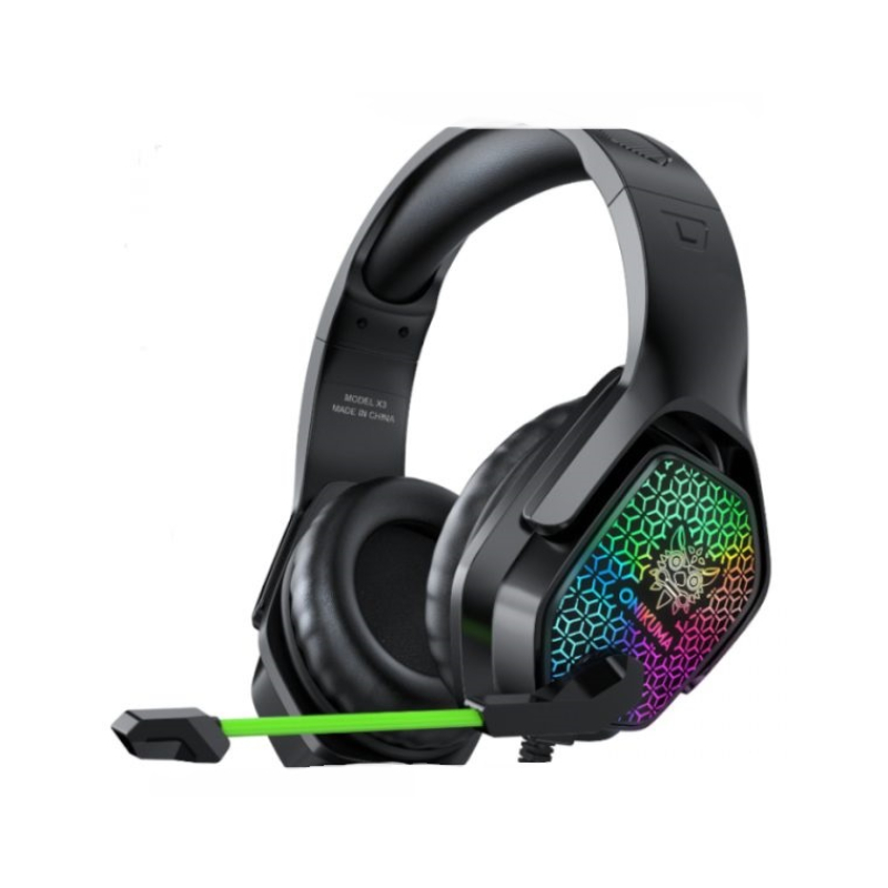 Auriculares Gamer Onikuma X3 de Diadema color Negro