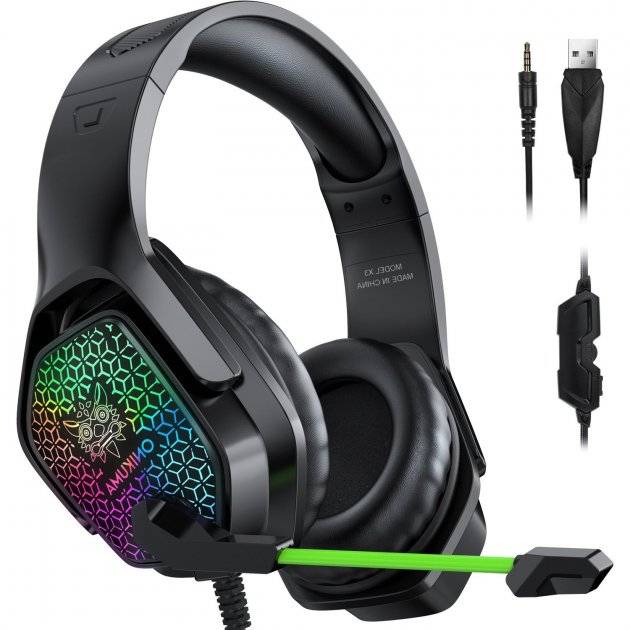 Foto 4 pulgar | Auriculares Gamer Onikuma X3 de Diadema color Negro