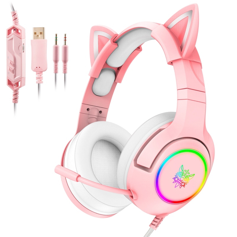 Auriculares Para Juegos Onikuma Cats Ear Con Conector De 3,5 Mm - Venta Internacional.