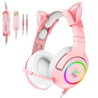 Foto 1 | Auriculares Para Juegos Onikuma Cats Ear Con Conector De 3,5 Mm - Venta Internacional.