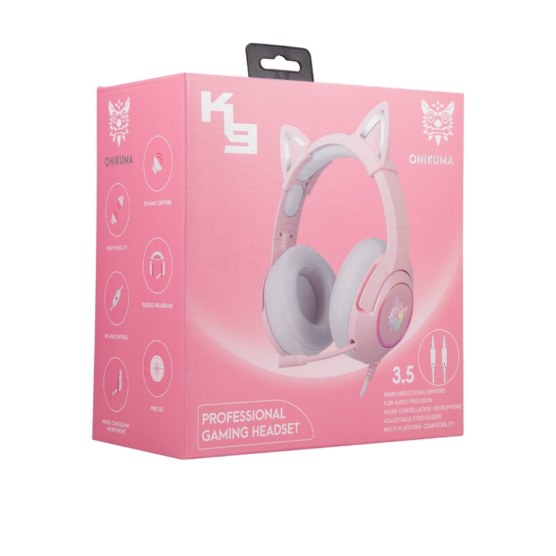 Foto 3 pulgar | Auriculares Para Juegos Onikuma Cats Ear Con Conector De 3,5 Mm - Venta Internacional.