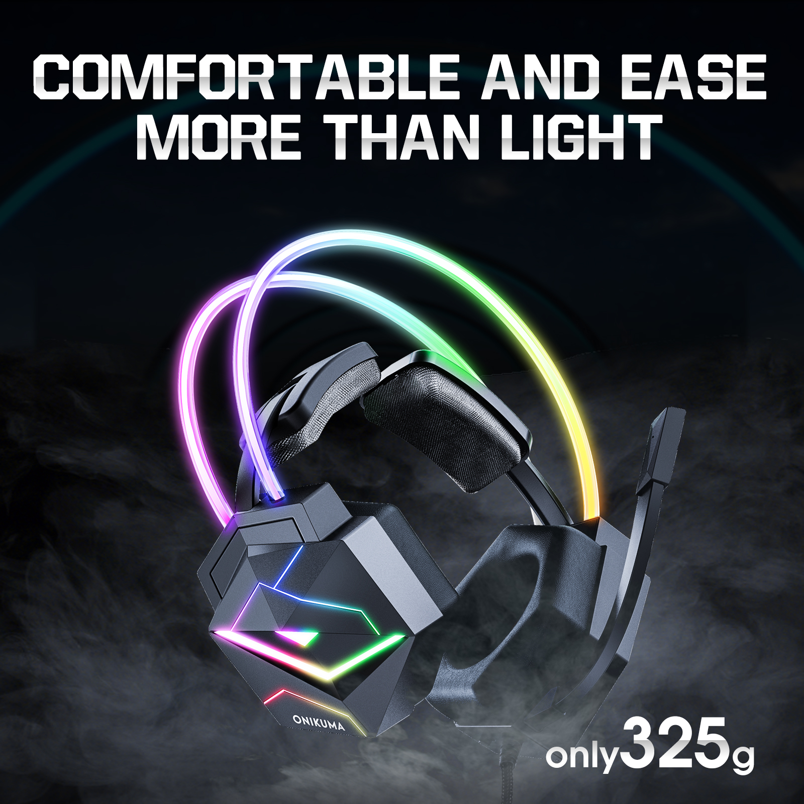 Foto 6 pulgar | Auriculares Para Juegos Onikuma X20 Rgb Con Cable Usb 7.1 Negros - Venta Internacional.