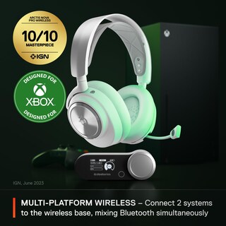 Foto 2 | Auriculares Para Juegos Steelseries Arctis Nova Pro Inalámbricos Blancos - Venta Internacional.