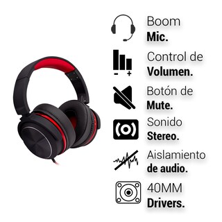 Foto 3 | Audífono Sentry Gamer Headset Alámbrico con Micrófono Retráctil Gx200rj