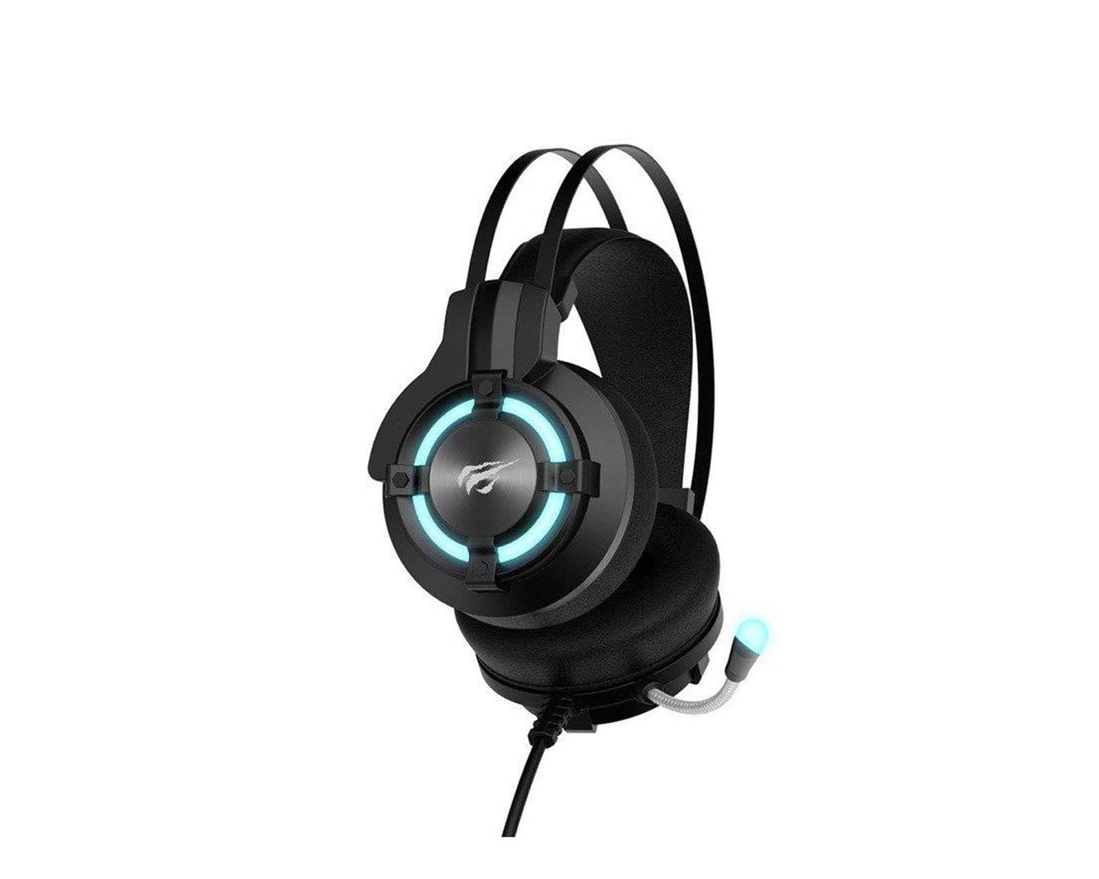 Foto 3 pulgar | Diadema Havit Gamenote color Negro 7.1 Usb Led Azul H2212u