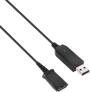 Foto 1 | Venta Internacional - Voicejoy Call Center Headset Desconectación Rápida Cable Qd Al Adaptador De Enchufe Usb Pa