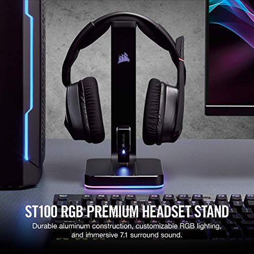 Foto 2 | Venta Internacional - Soporte Para Auriculares Corsair St100 Rgb Premium Con Sonido