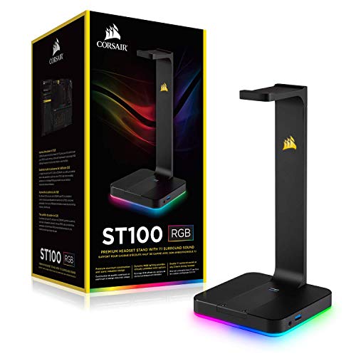 Foto 7 | Venta Internacional - Soporte Para Auriculares Corsair St100 Rgb Premium Con Sonido