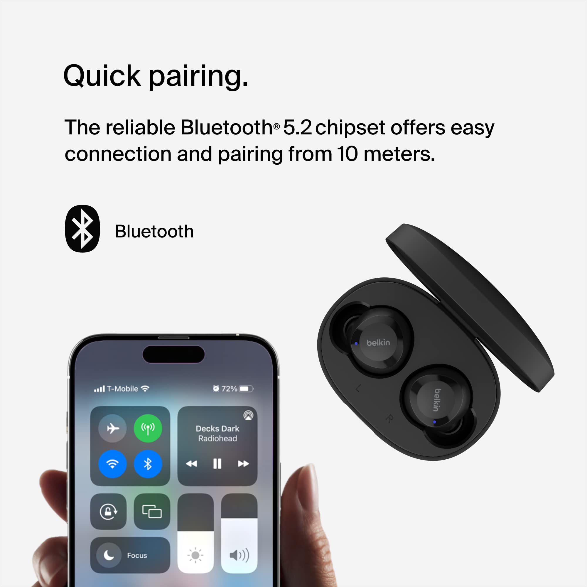 Foto 4 pulgar | Venta Internacional - Auriculares Inalámbricos Belkin Soundform Bolt con Carga Inalámbrica