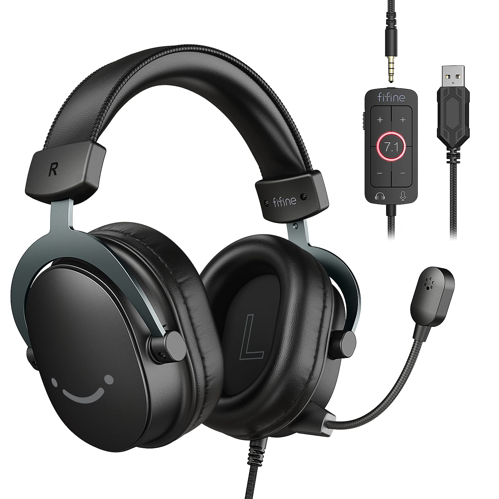 Auriculares Para Juegos Fifine Ampligame H9 Usb 7.1 Surround Sound - Venta Internacional.