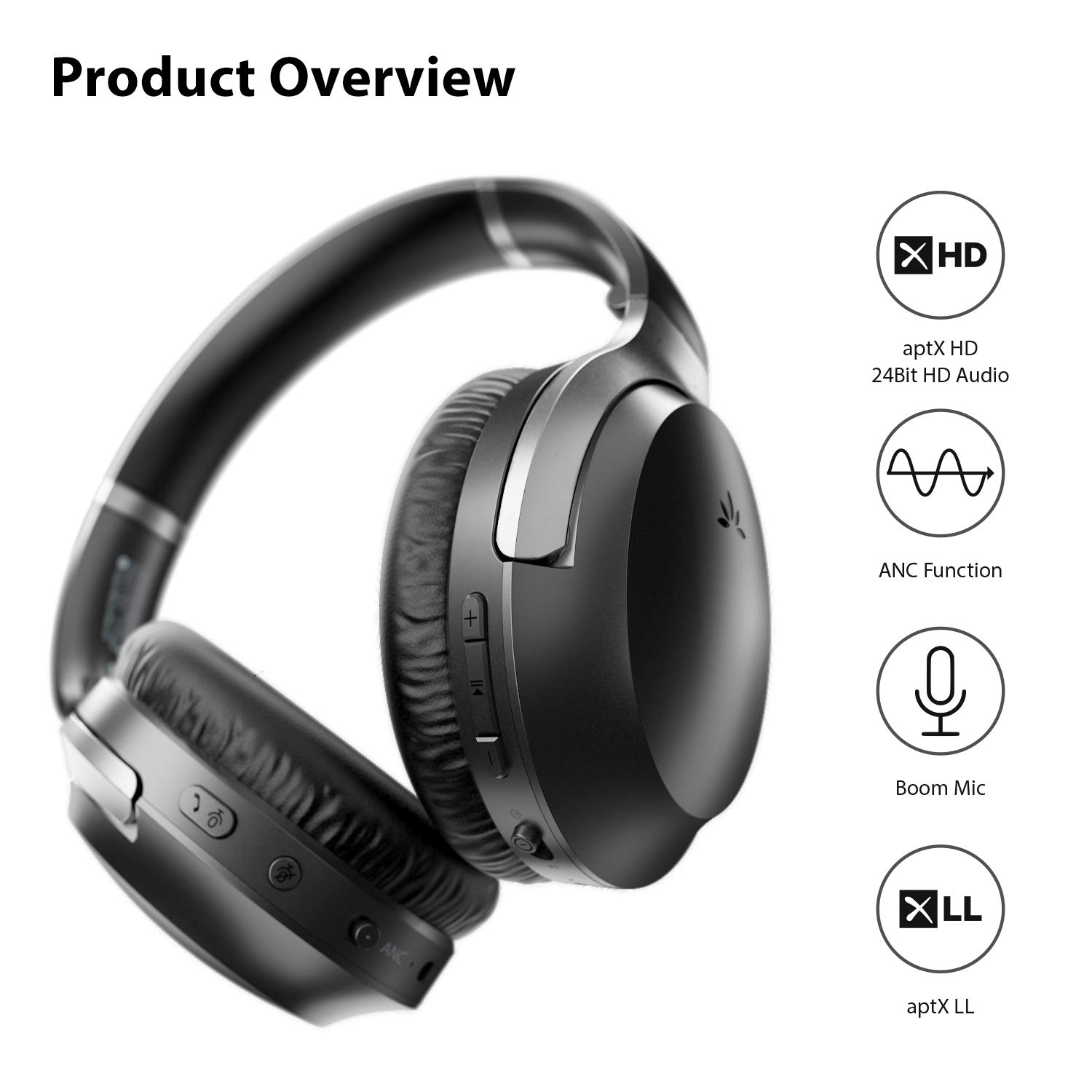 Auriculares Avantree Aria Pro Aptx-Hd Bluetooth 5.0 Con Micrófono ...