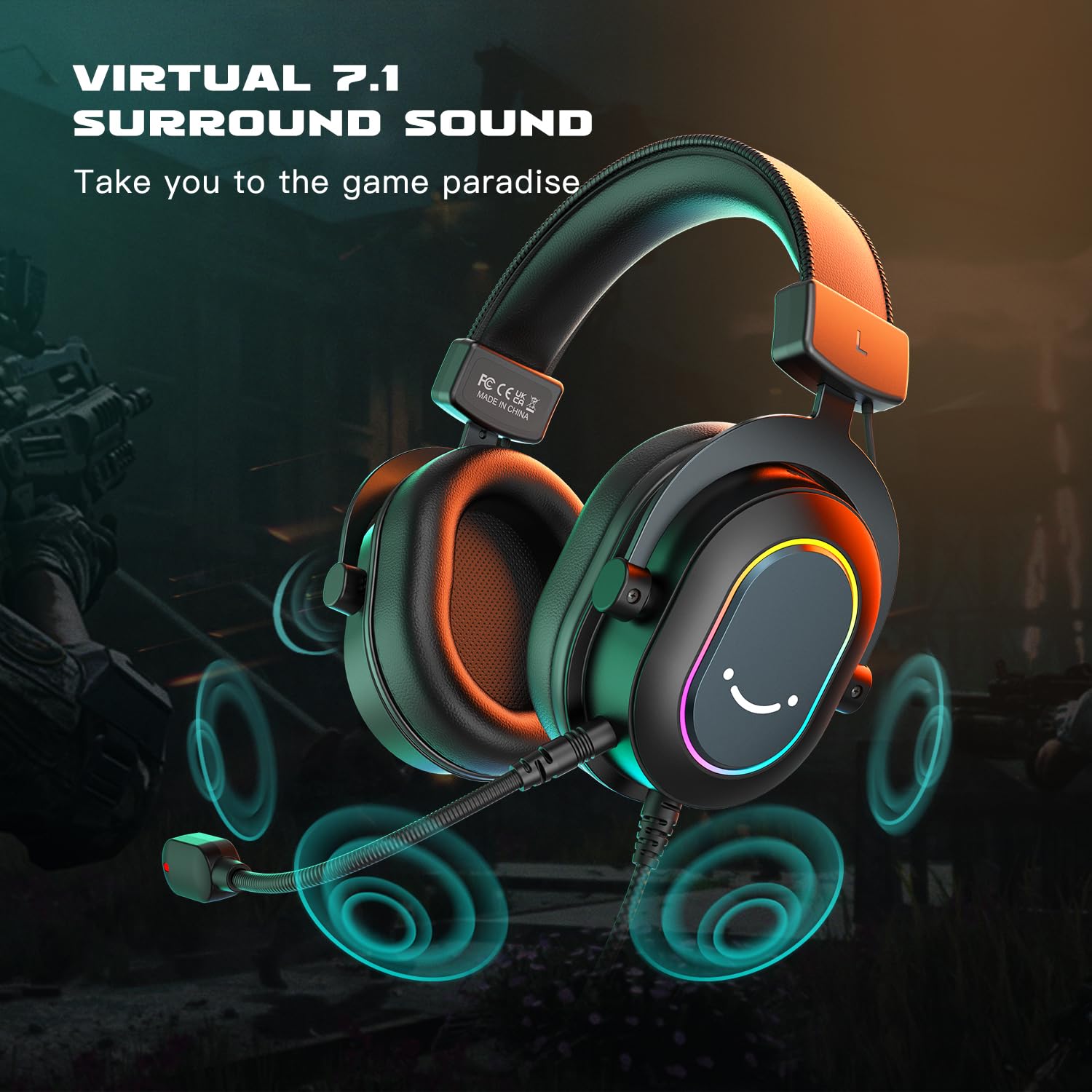 Foto 3 pulgar | Auriculares Para Juegos Fifine Ampligame H6 Con Micrófono 7.1 Usb Pc - Venta Internacional.