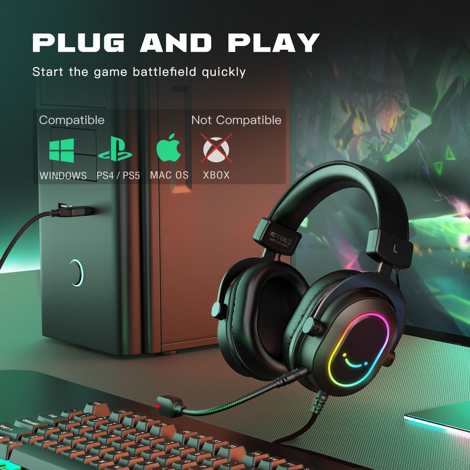 Foto 8 pulgar | Auriculares Para Juegos Fifine Ampligame H6 Con Micrófono 7.1 Usb Pc - Venta Internacional.