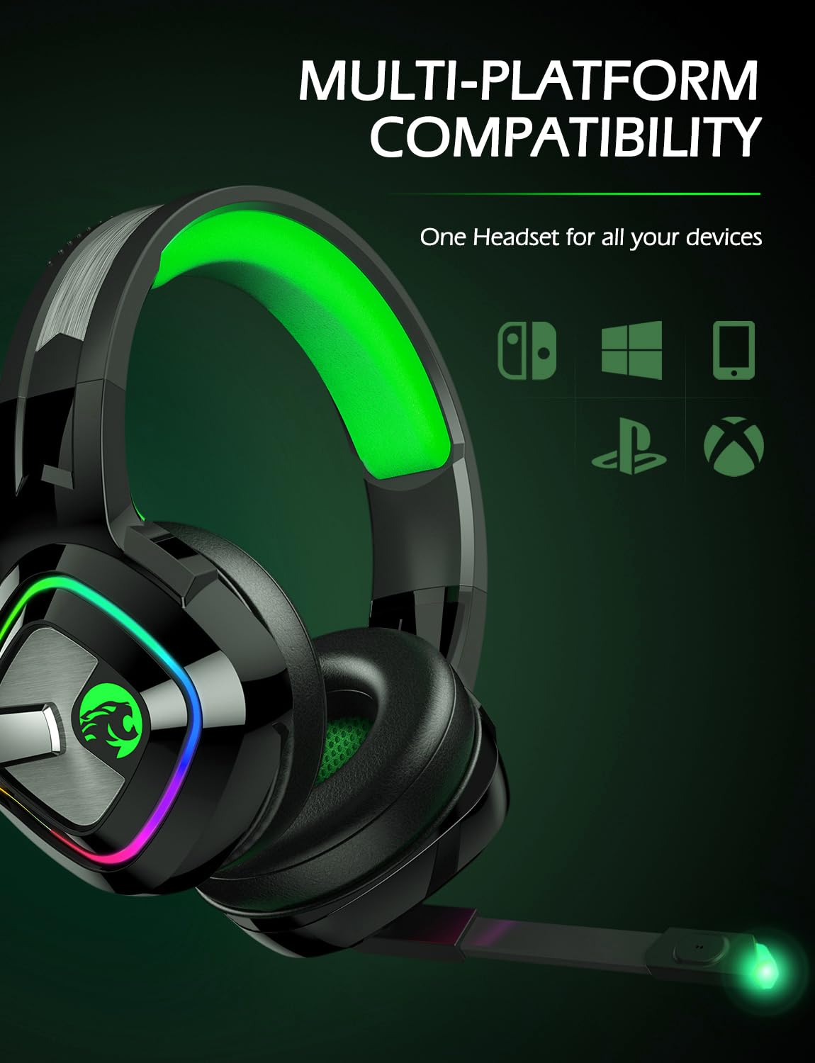 Foto 7 pulgar | Auriculares Para Juegos Ziumier Ps4, Xbox One Con Micrófono Con Cancelación De Ruido - Venta Internacional.