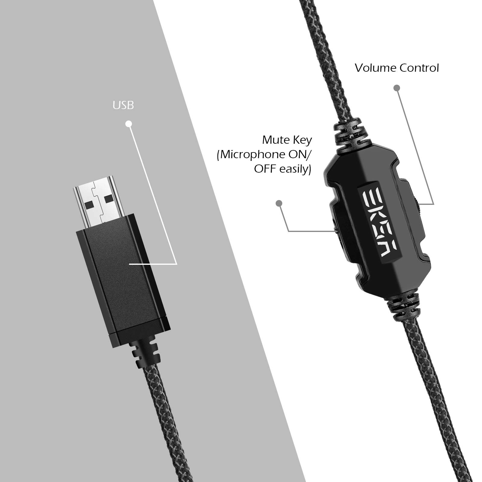 Foto 3 pulgar | Auriculares Para Juegos Eksa E1000 Usb Con Micrófono Y Sonido Envolvente 7.1 - Venta Internacional.