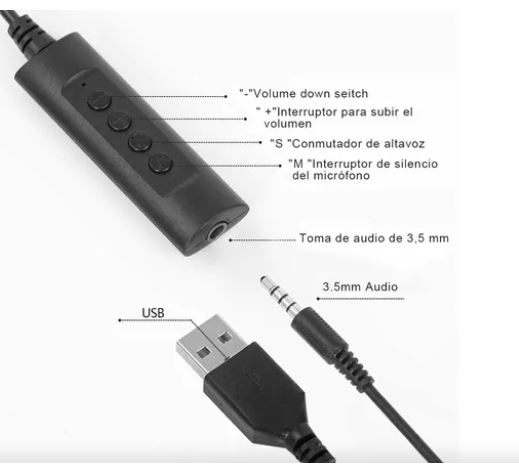 Foto 3 pulgar | Audífonos de Diadema Wünd con Micrófono y Cable