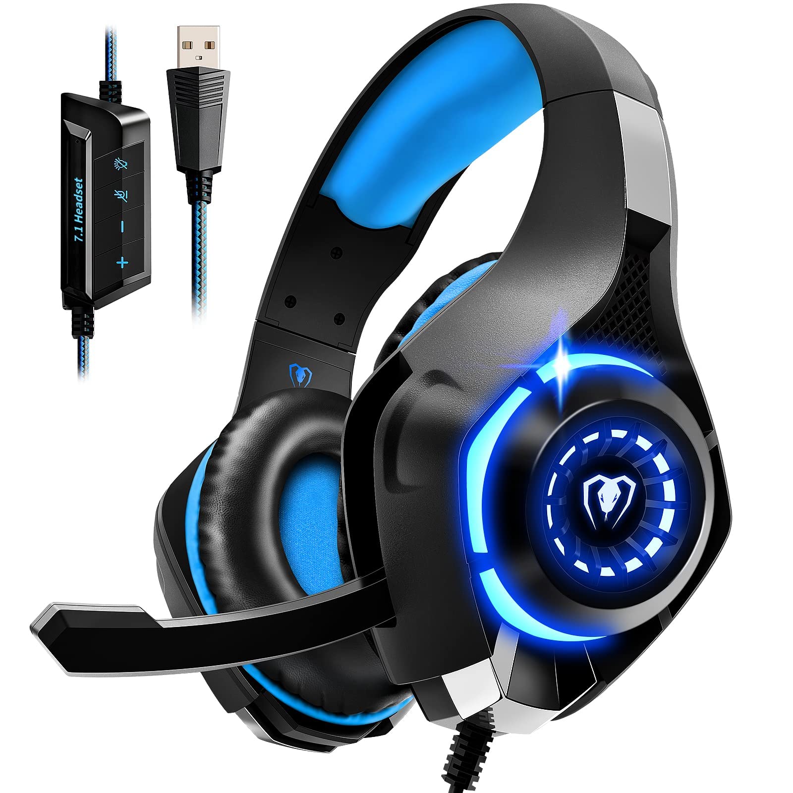 Auriculares para Juegos 7.1 Para PC Ps4/ps5 Portátil Con Micrófono y Cancelación De Ruido - Venta Internacional $683