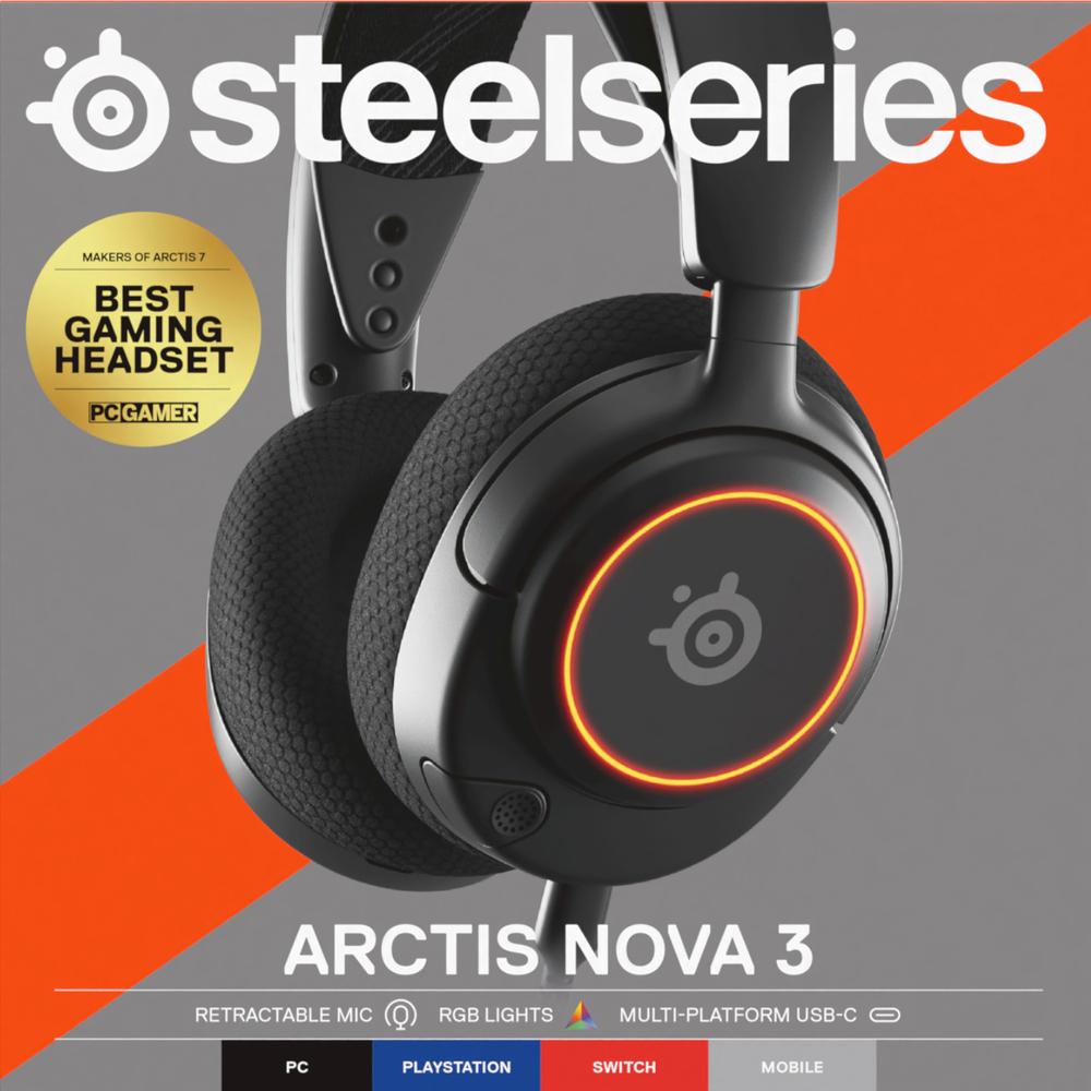 Foto 9 pulgar | Audífonos Steelseries 61631 Arctis Nova 3