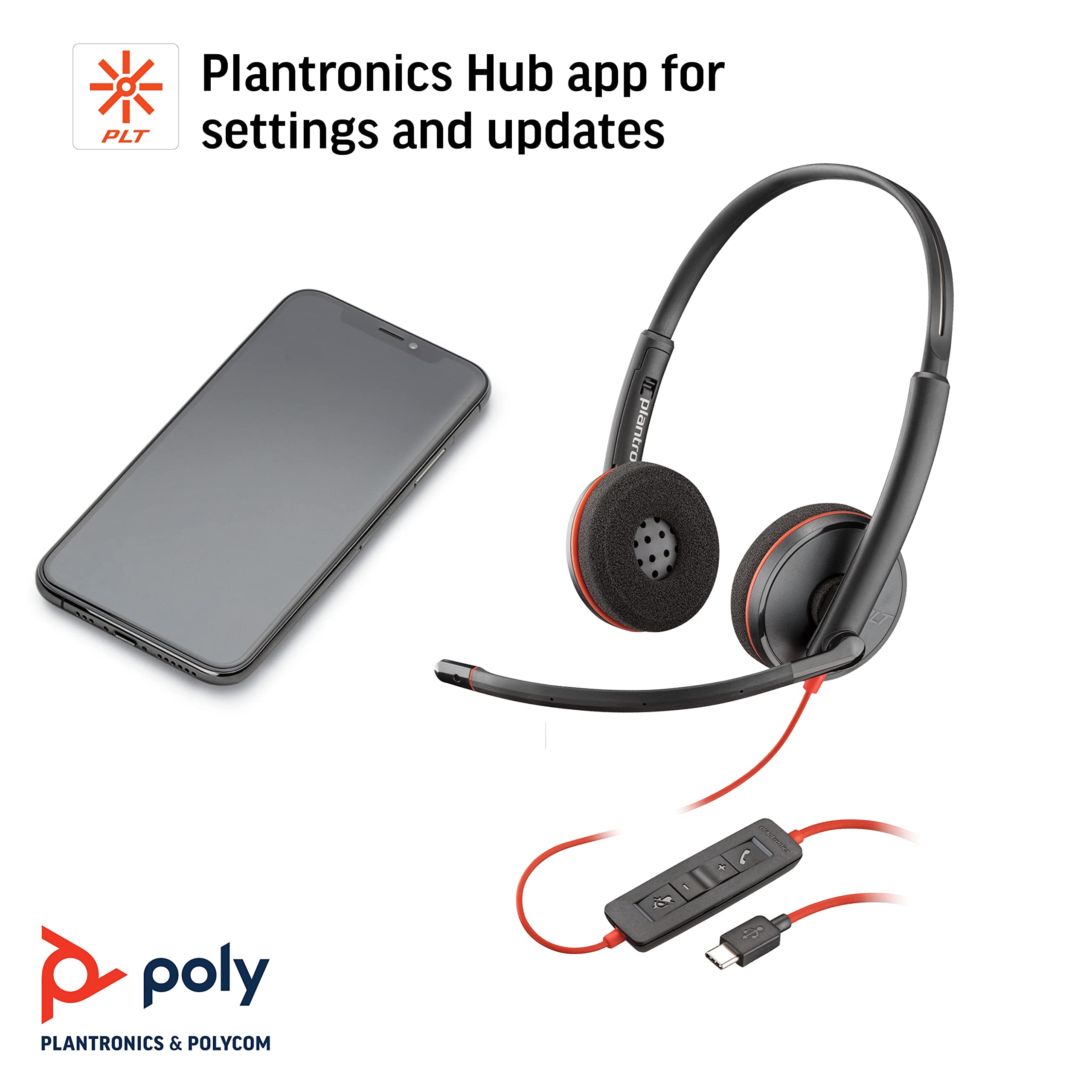 Foto 7 pulgar | Auriculares Plantronics Blackwire C3220 Estéreo Con Cable Usb-c - Venta Internacional.