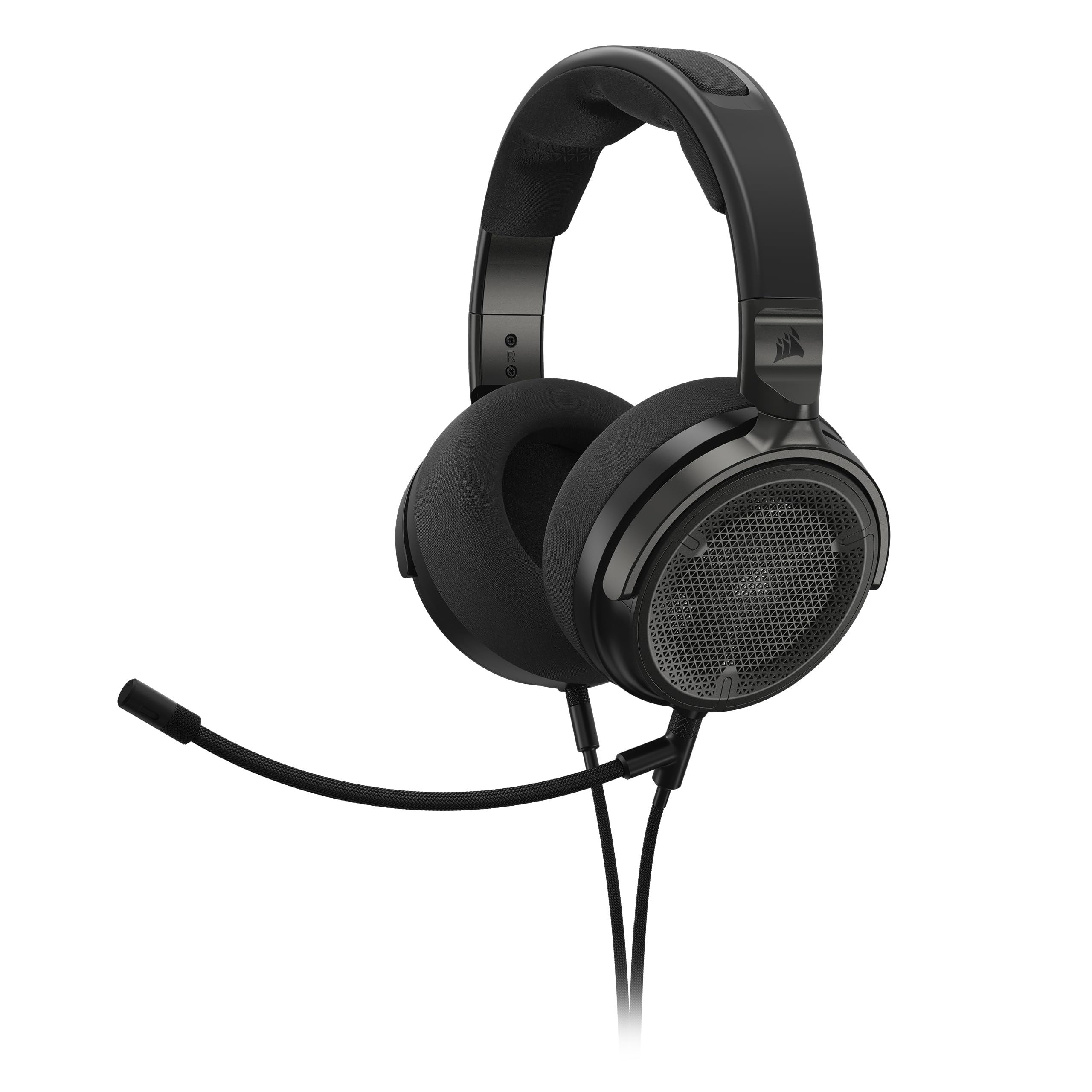 Auriculares Para Juegos Corsair Virtuoso Pro Con Cable, Parte Trasera Abierta, Carbono - Venta Internacional.