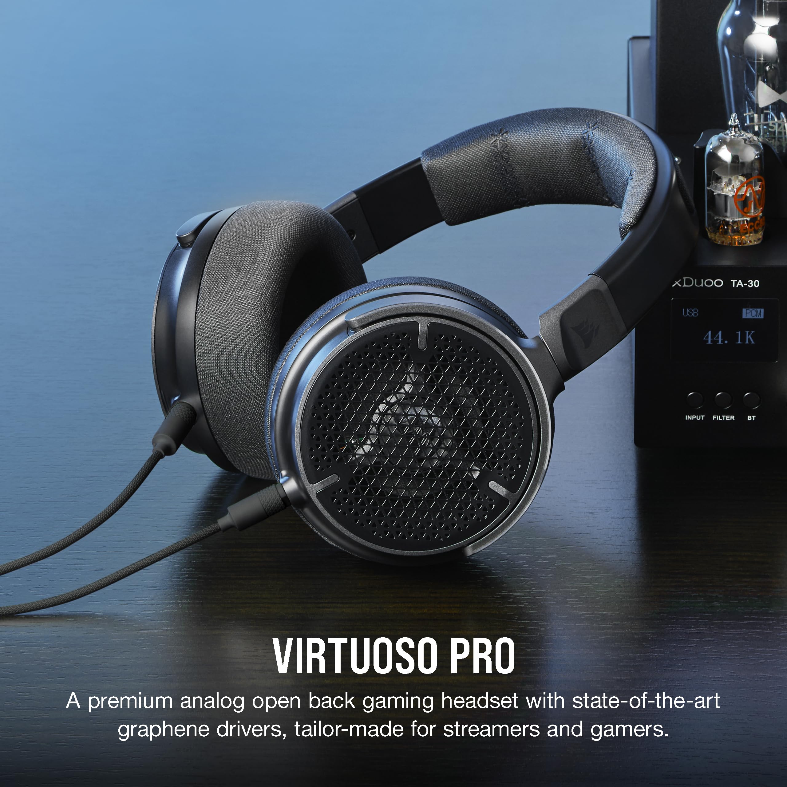 Foto 3 pulgar | Auriculares Para Juegos Corsair Virtuoso Pro Con Cable, Parte Trasera Abierta, Carbono - Venta Internacional.