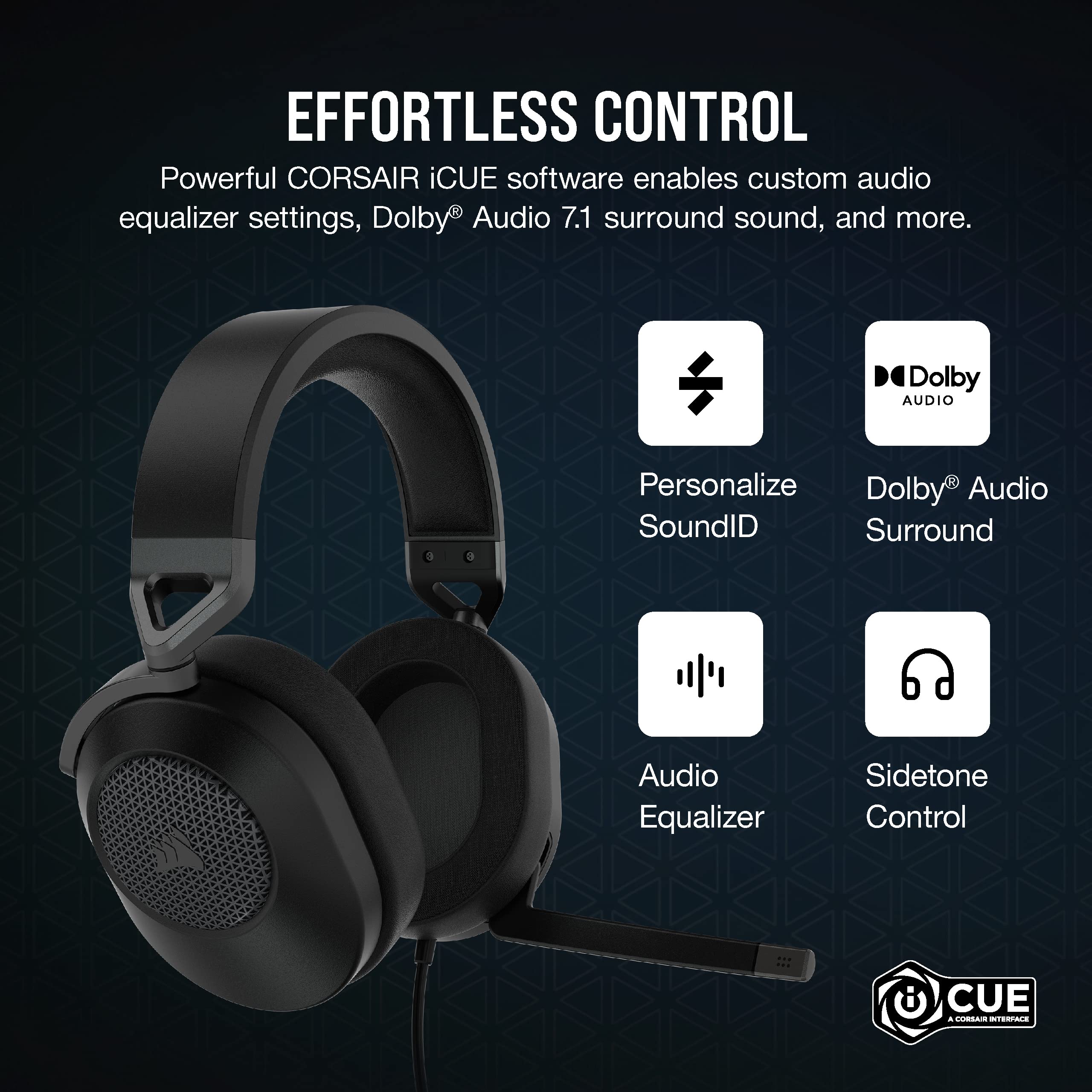 Foto 8 pulgar | Auriculares Para Juegos Corsair Hs65 Surround Carbon Con Sonido 7.1 - Venta Internacional.