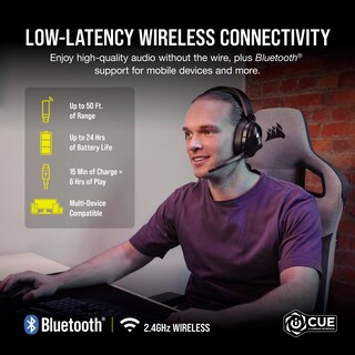 Foto 2 | Auriculares Para Juegos Corsair Hs55 Wireless Bluetooth Dolby 7.1 Black - Venta Internacional.