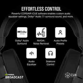 Foto 6 | Auriculares Para Juegos Corsair Hs55 Wireless Bluetooth Dolby 7.1 Black - Venta Internacional.