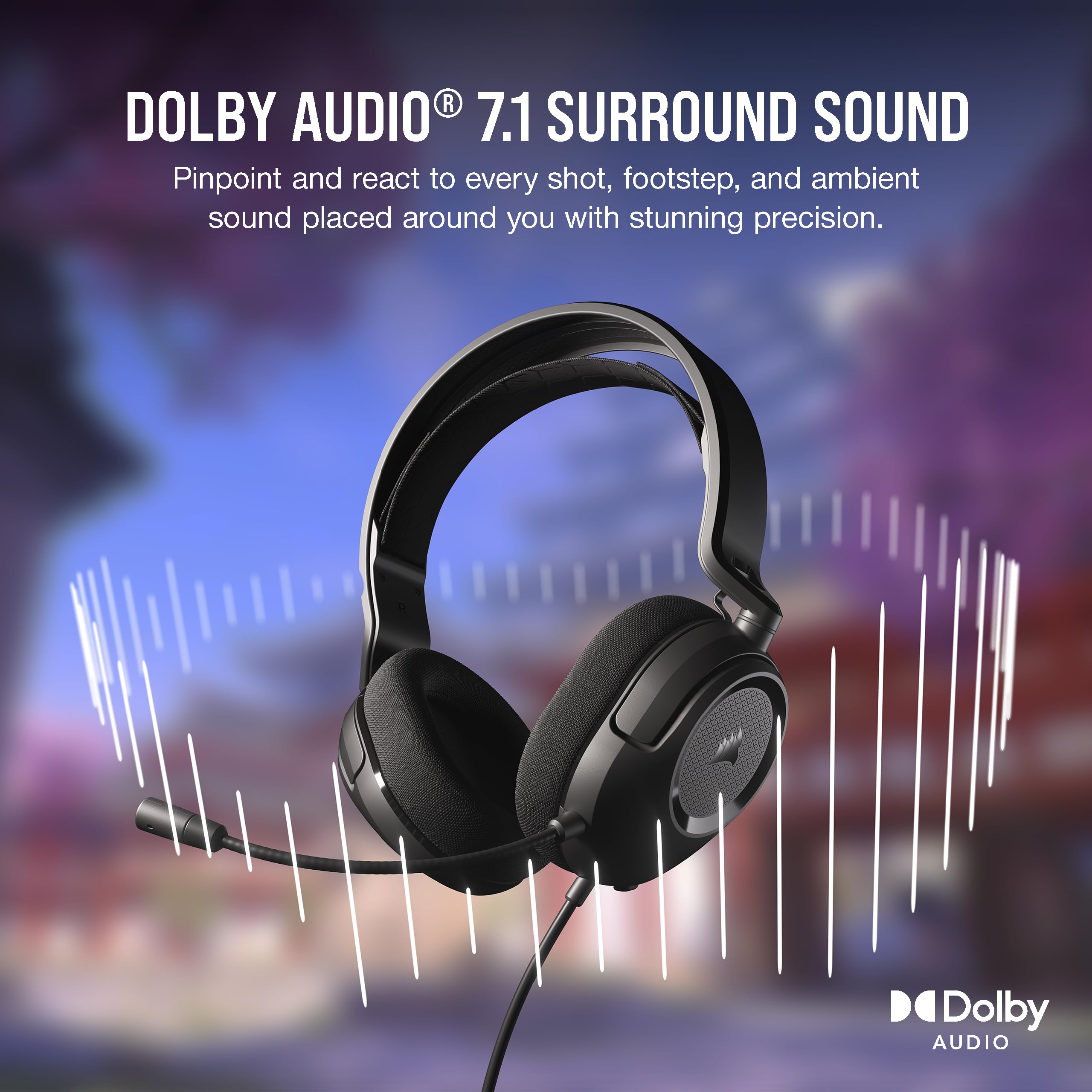 Foto 5 pulgar | Auriculares Para Juegos Corsair Hs35 Surround V2 Con Cable Dolby 7.1 Carbon - Venta Internacional.