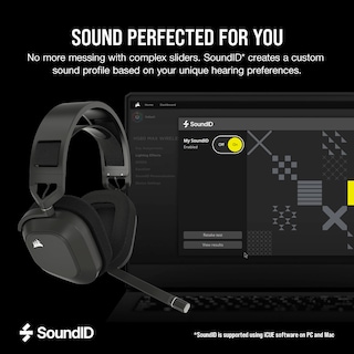 Foto 7 | Auriculares Para Juegos Corsair Hs80 Max Inalámbricos Con Bluetooth Gray - Venta Internacional.