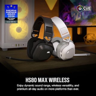 Foto 2 | Auriculares Para Juegos Corsair Hs80 Max Inalámbricos Con Bluetooth En Blanco - Venta Internacional.